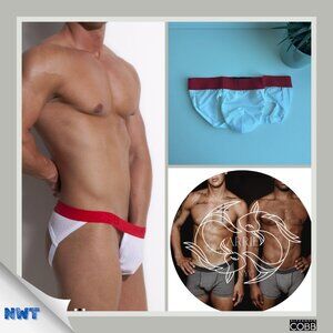 Alexander Cobb - Men's Jockstrap White - Red